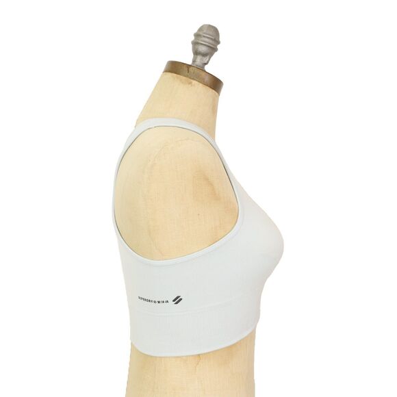 SUPERDRY Core Seamless Mid Impact Bra 8 (US 4) Moon Blue Sports NWT B22 - Picture 3 of 6